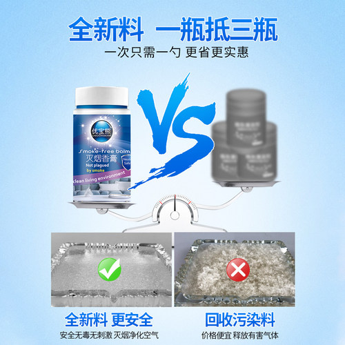 烟灰缸灭烟沙水晶泥熄烟除烟味室内空气净化剂清洁除去烟味神器灭 - 图0