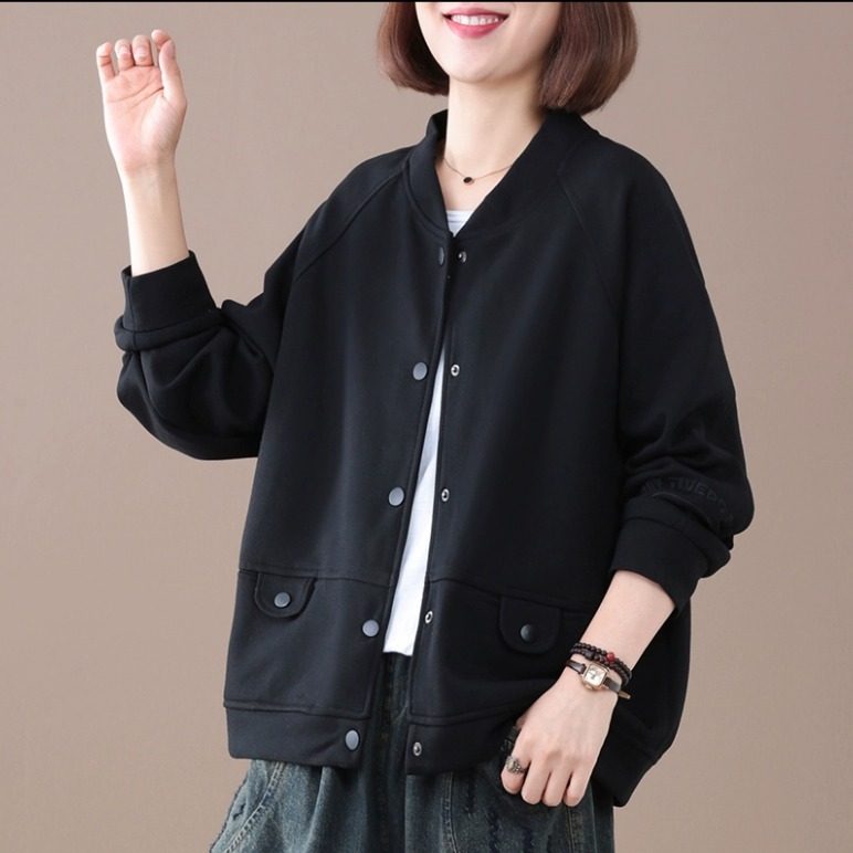 商场专柜撤回女装韩版大码夹克外套秋洋气宽松刺绣上衣休闲棒球服,淘宝优惠券,粉丝福利购,淘宝优惠卷