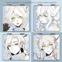 New Mithyosky light meets rain mother High Mawei Linke cat owl with a small mirror student portable makeup