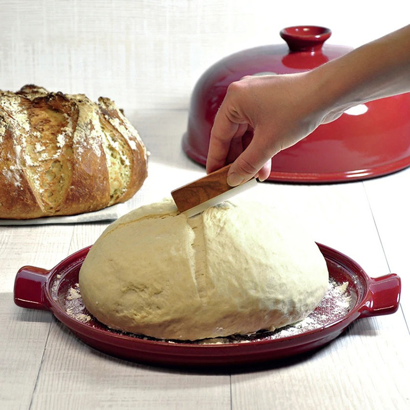 法国Emile henry进口钟型欧包模具带盖陶瓷烤面包烤盘烤箱用割刀,淘宝优惠券,粉丝福利购,淘宝优惠卷