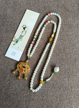 旗袍项链配饰轻奢高级感珍珠项链