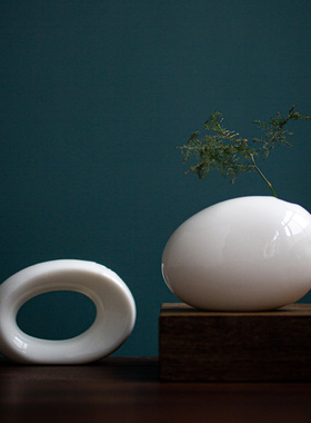 古都陶瓷桌面迷你微景观装饰花瓶