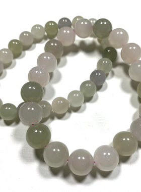 和田玉圆珠手链单圈多宝手串