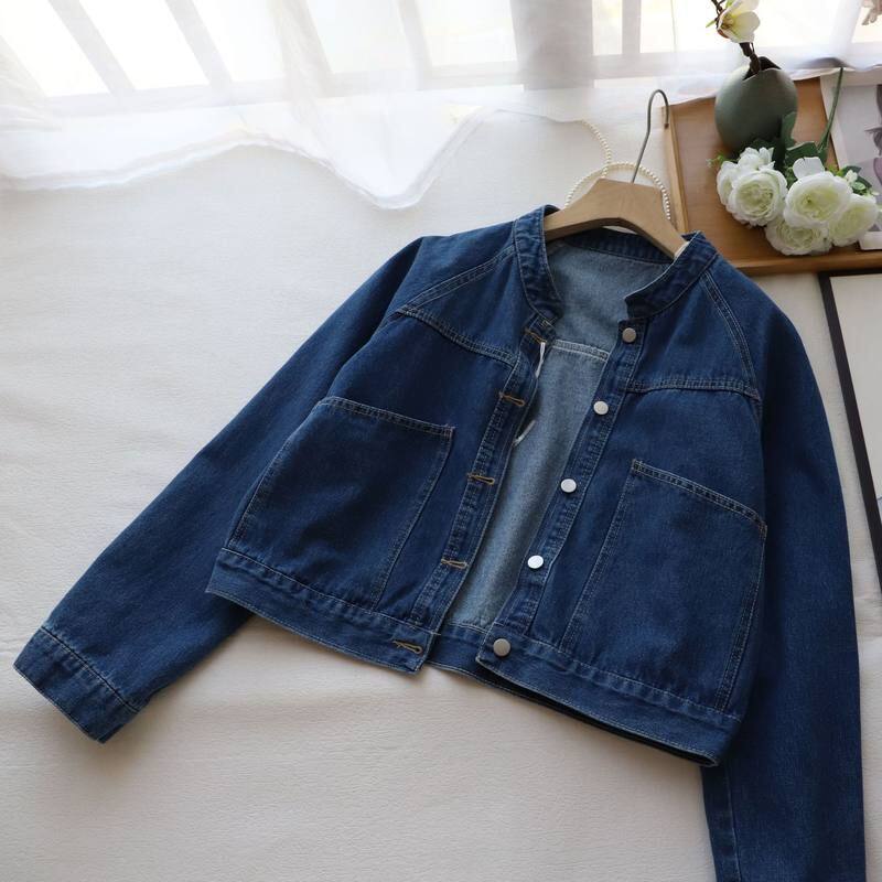 2025新品热销韩版复古时尚休闲百搭早春短款牛仔外套3158强明女装