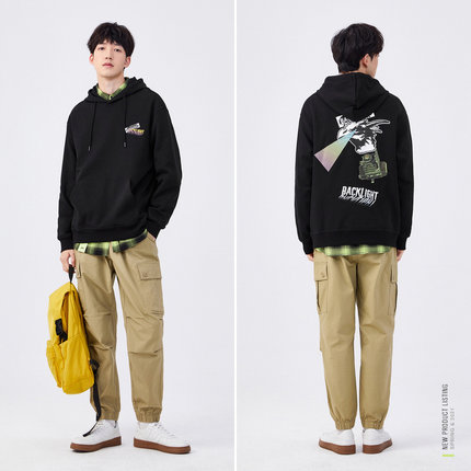 【清仓-休闲裤合辑冬A】森马休闲裤男早春时尚多色女生工装长裤