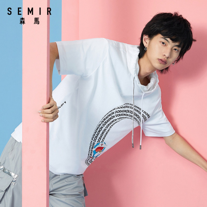 【哆啦a梦系列】森马短袖男2020 t恤 森马outlets店T恤