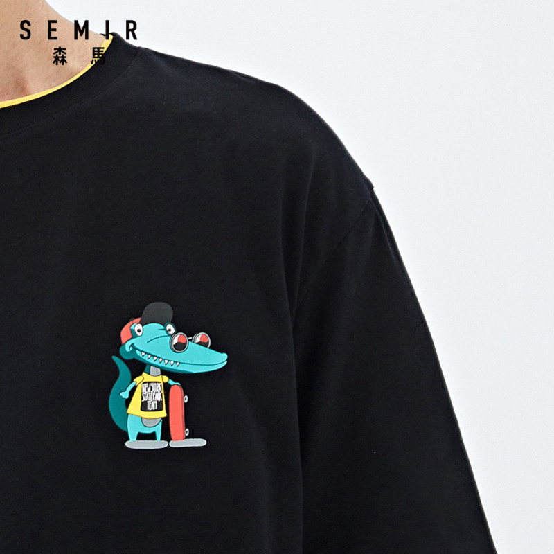 森马宽松短袖t恤男2020新款打底衫 森马outlets店T恤