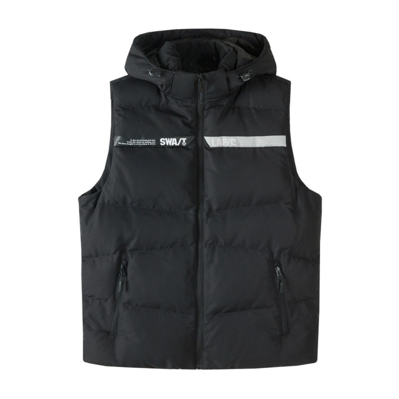 清仓森马年轻撞色字母印花棉马甲 森马outlets店背心/马甲