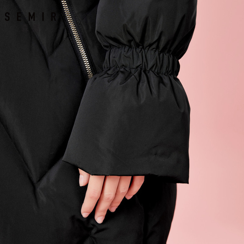 清仓森马年轻冬季复古收腰羽绒服 森马outlets店羽绒服