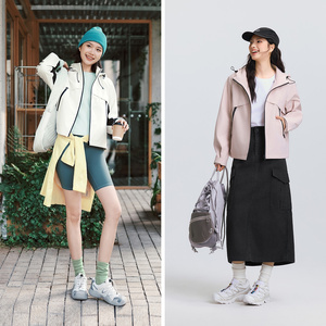 都市护身服|森马中国国家地理系列外套女春季防风三防插肩袖夹克