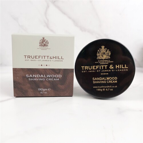 英国Truefitt&Hill特洛菲特男1805檀香剃须膏软化胡须刮胡膏泡沫 - 图0