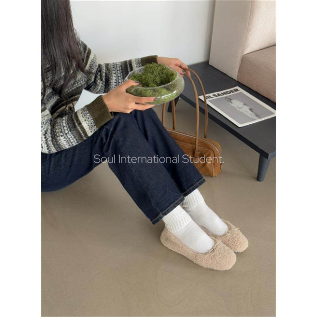 平底法式小香风毛毛鞋女鞋子外穿灰姑娘秋冬加绒晚风芭蕾舞鞋,淘宝优惠券,粉丝福利购,淘宝优惠卷