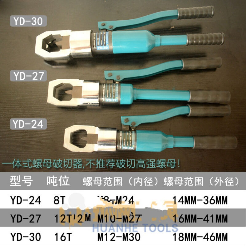 定制螺帽破切器YPD24/27螺母破开器液压切开生锈螺帽取出螺丝拆卸