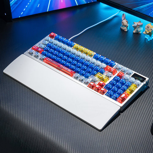 ROG夜魔98HE-琉晶高达键帽磁轴键盘电竞游戏FPS专用学生办公改装 - 图0