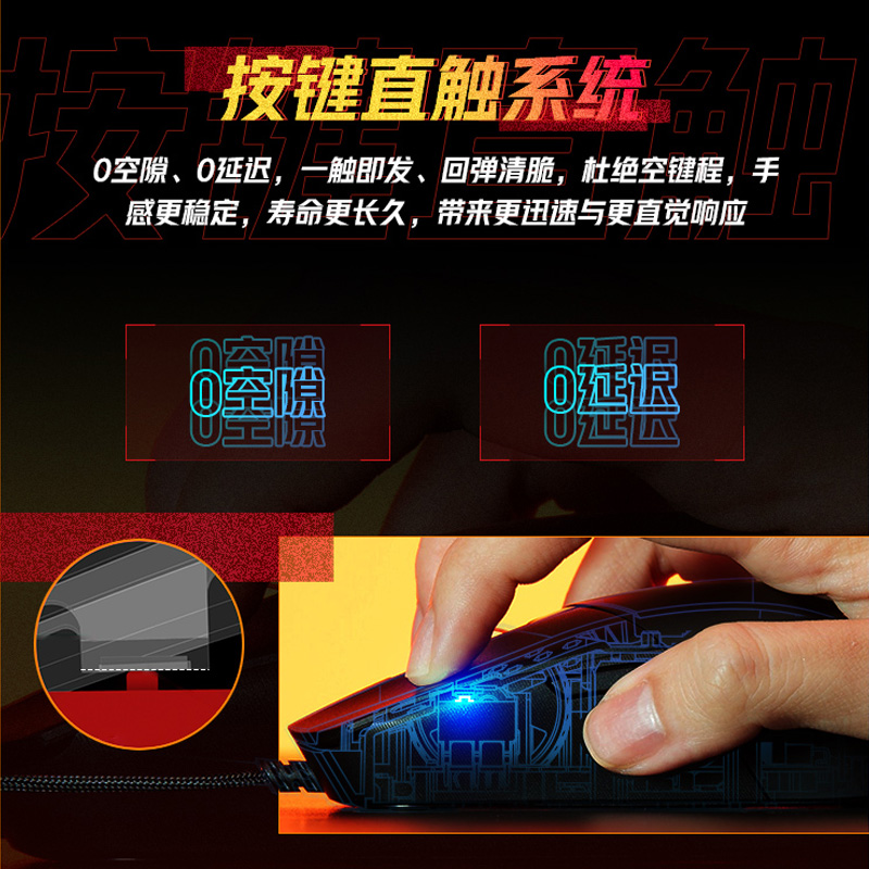 ROG影刃3无线36K轻量化有线电竞游戏鼠标RGB灯效笔记本对称手型 - 图2