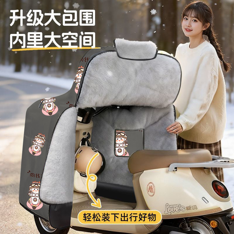 防水电动车被罩挡风冬季专用加绒加厚斗篷防风通用全包防雨膜新款,淘宝优惠券,粉丝福利购,淘宝优惠卷