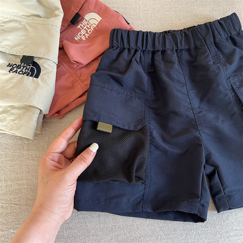 儿童工装短裤韩版夏季款男童潮牌中裤字母宝宝大口袋五分裤女薄款,淘宝优惠券,粉丝福利购,淘宝优惠卷