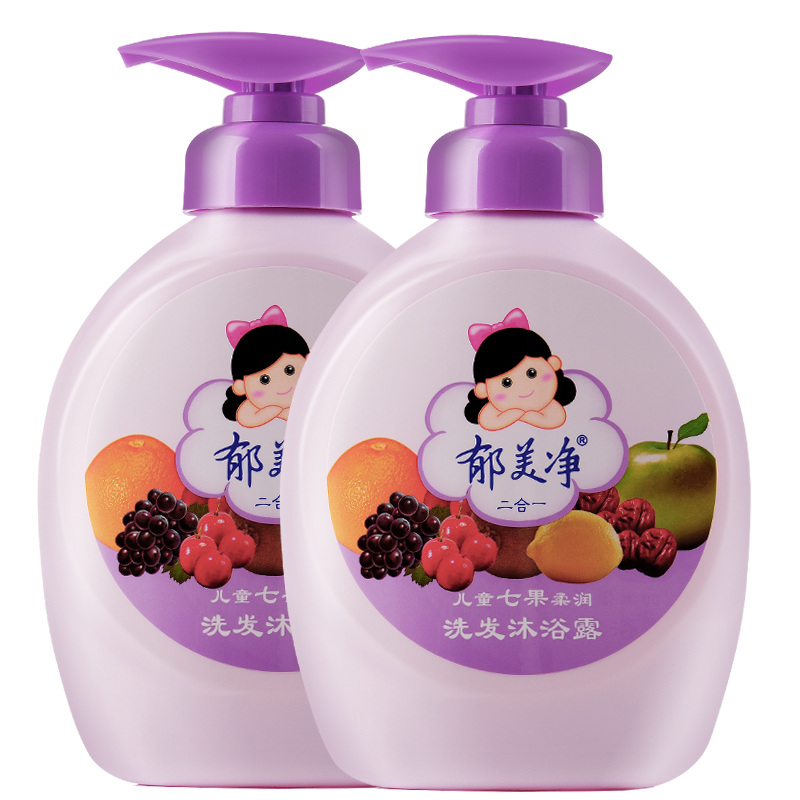 郁美净洗发沐浴二合一宝宝洗发水 郁美净红柚沐浴乳/沐浴露