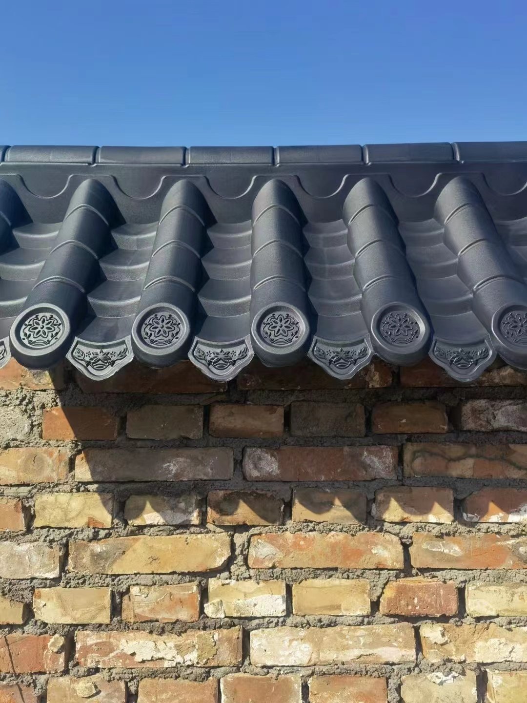 50墙特大号中式仿古40双面一体塑料树脂PVC围墙压顶墙头瓦墙帽,淘宝优惠券,粉丝福利购,淘宝优惠卷