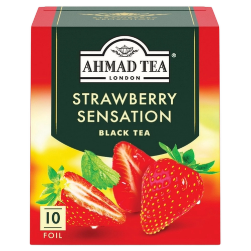 AHMAD TEA英国亚曼草莓味红茶10个独立包装进口袋泡茶包 - 图3