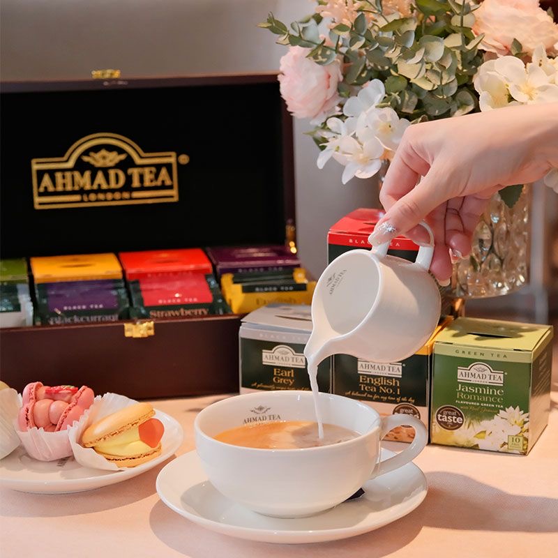 AHMADTEA亚曼精品木质礼盒8种口味红茶绿茶进口送礼精美圣诞礼物 - 图1