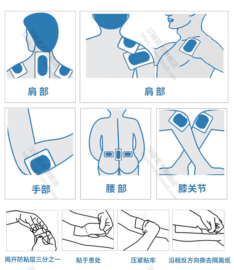 汉磁远红外巴布贴颈椎病肩周炎腰肌劳损关节炎神经痛辅助治疗贴膏 - 图2