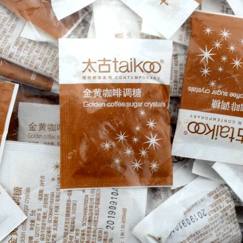 Taikoo太古金黄咖啡调糖454包×5克黄糖赤砂糖咖啡调糖小糖包伴侣 - 图2