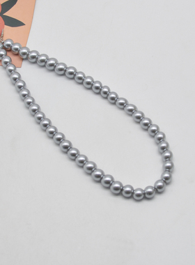 合金圆珠女式爱心项链