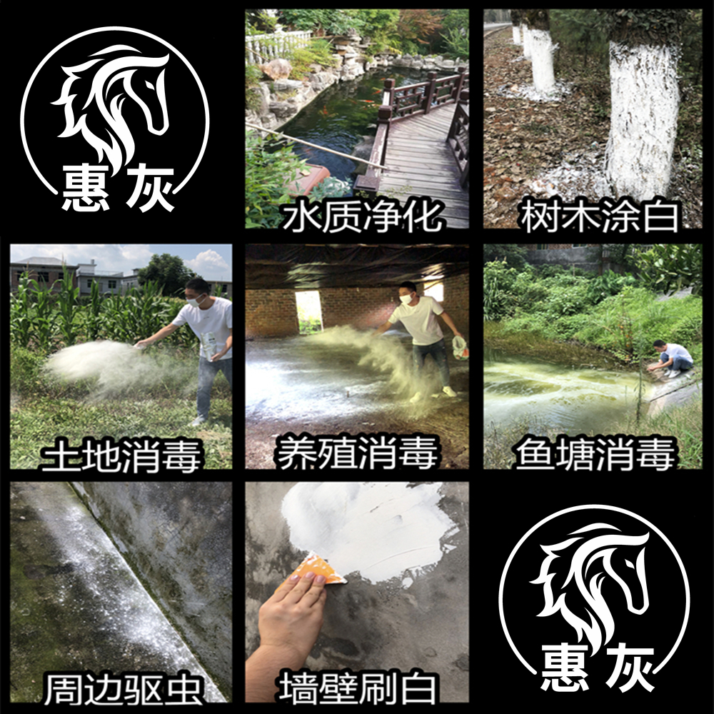 熟石灰粉氢氧化钙10斤消石灰杀菌消毒剂改善水质改良土壤树木刷白 - 图1