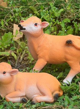 庭院装饰品黄牛摆件树脂工艺品