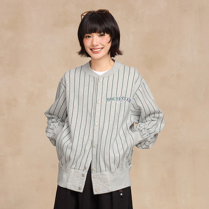 Champion冠军针织外套男25冬季新款落肩加绒条纹美式开衫女复古秋,淘宝优惠券,粉丝福利购,淘宝优惠卷