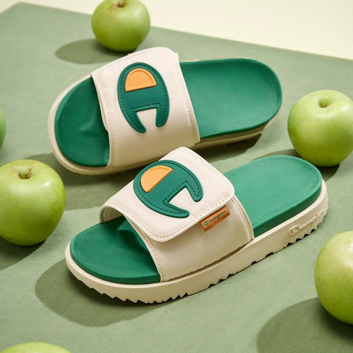 Чемпион Slide 2025 Summer New Men's Splicated Contrast Color Color Peach Semi-Travel Slide 1919 Тренда