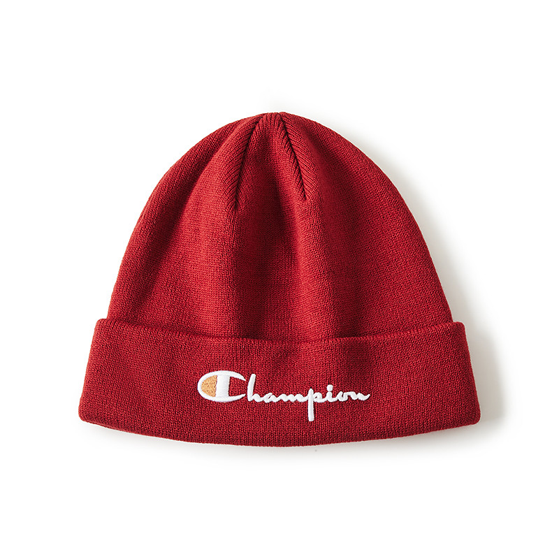 Champion冠军针织帽2025秋冬新款女柔软红色毛线帽男复古百搭冷帽,淘宝优惠券,粉丝福利购,淘宝优惠卷