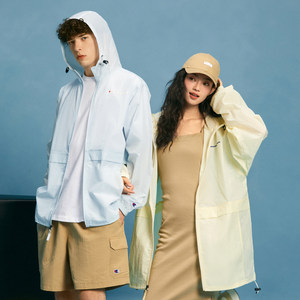 Champion冠军情侣轻薄外套2024春季新款拉链夹克男工装休闲开衫女