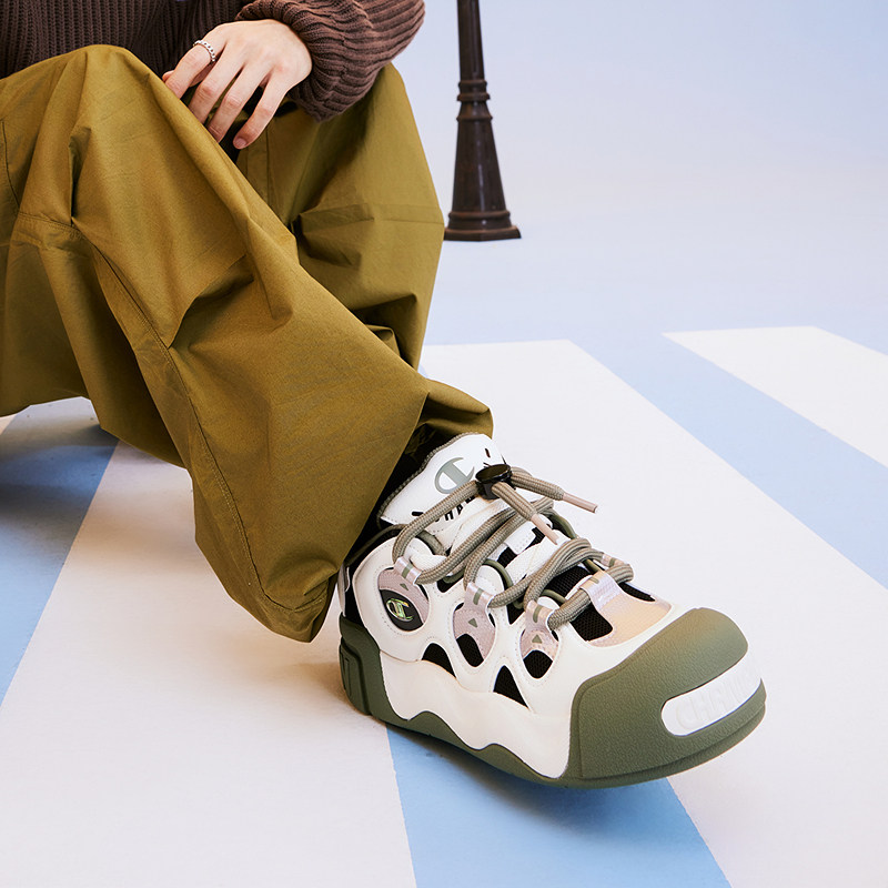 Champion冠军大头鞋秋冬膨膨甜甜圈女拼色面包鞋潮鞋男厚底板鞋,淘宝优惠券,粉丝福利购,淘宝优惠卷