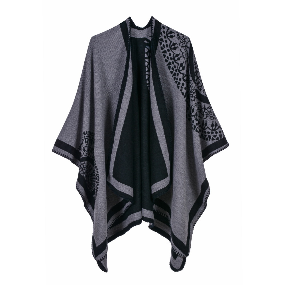 big-name scarf women's shawl dual-purpose shawl cloak - 图0