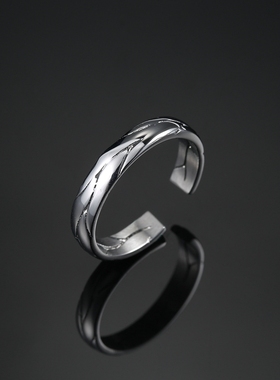 男士钛钢小众设计时尚个性风戒指