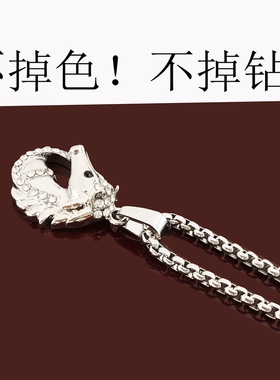 钛钢项链潮男士嘻哈毛衣链女胸链