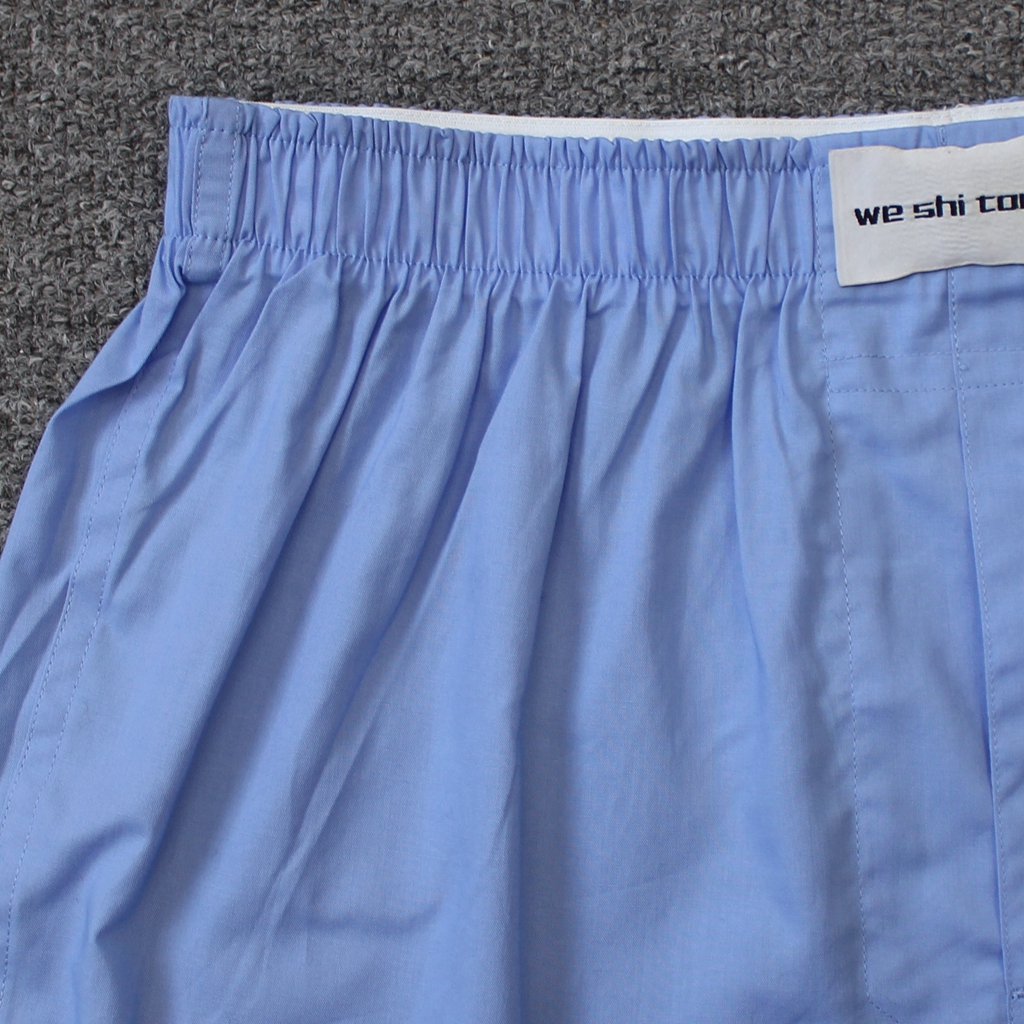 乐福佬仁男装 天蓝纯色 纯棉家居短裤we shi today 29 - 图0