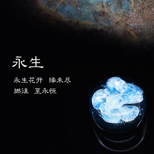 永生燃後宠物火化乳牙骨灰纪念品饰品吊坠项链手工琉璃珠晶石定制 - 图0
