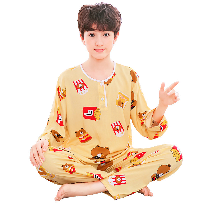 夏季青少年男童人造棉男士睡衣 杜迈恩睡衣/家居服套装