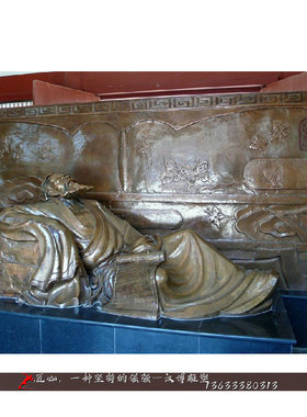 玻璃钢古代校园人物雕塑可定制