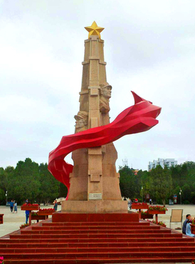 石材铸铜革命丰碑雕像