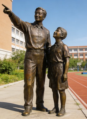 铸铜学生看书雕塑定制校园主题人物铜像户外公园图书馆摆件定制