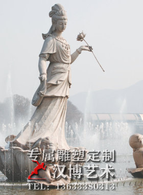 景观荷花仙子人物塑像定制