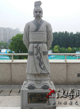 古代景观园林人物塑像
