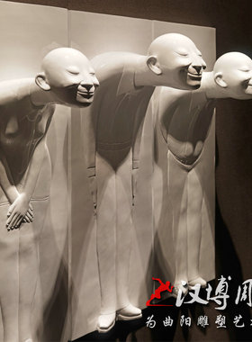 玻璃钢校园文化风学生人物雕塑