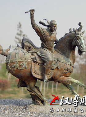 古代城市广场玻璃钢人物雕塑