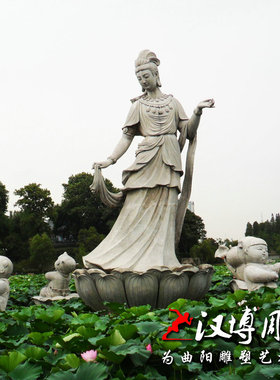荷花仙子大型古代景观人物雕塑