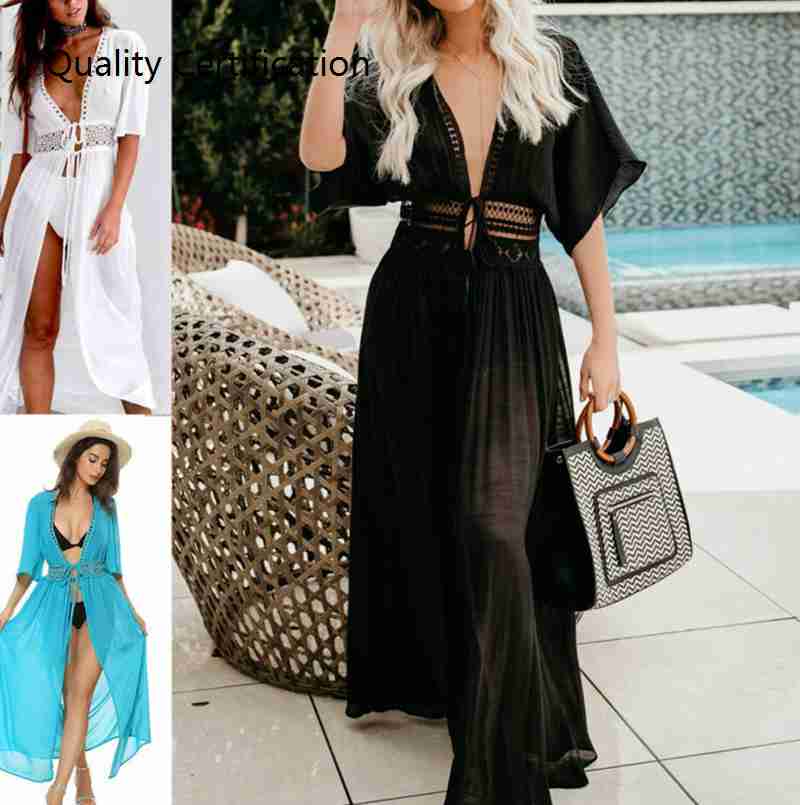 msuit Bikini Swimwear Wrap Pareo Cover Up Beach Dress Sarong - 图0